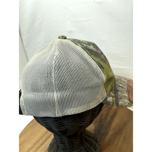 Mossy‎ Oak Hat Cap Camouflage And Purple Adult Trucker Mesh Strapback New - Picture 8 of 11